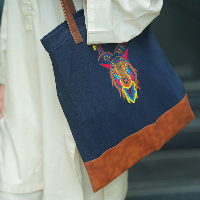 Markhor Legacy - Denim Blue Tote Bag