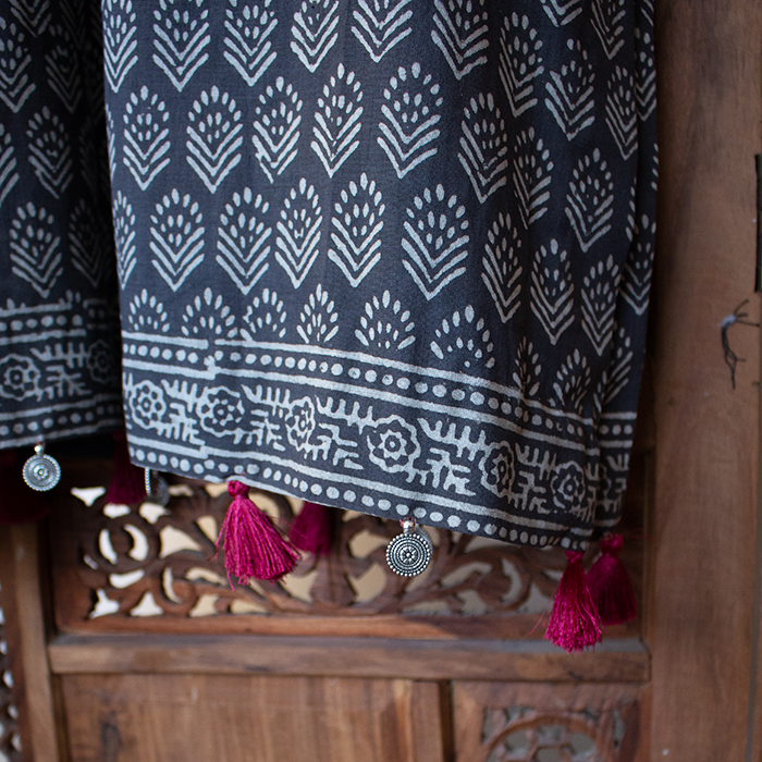 Maroon Touch Ajrak Shirt