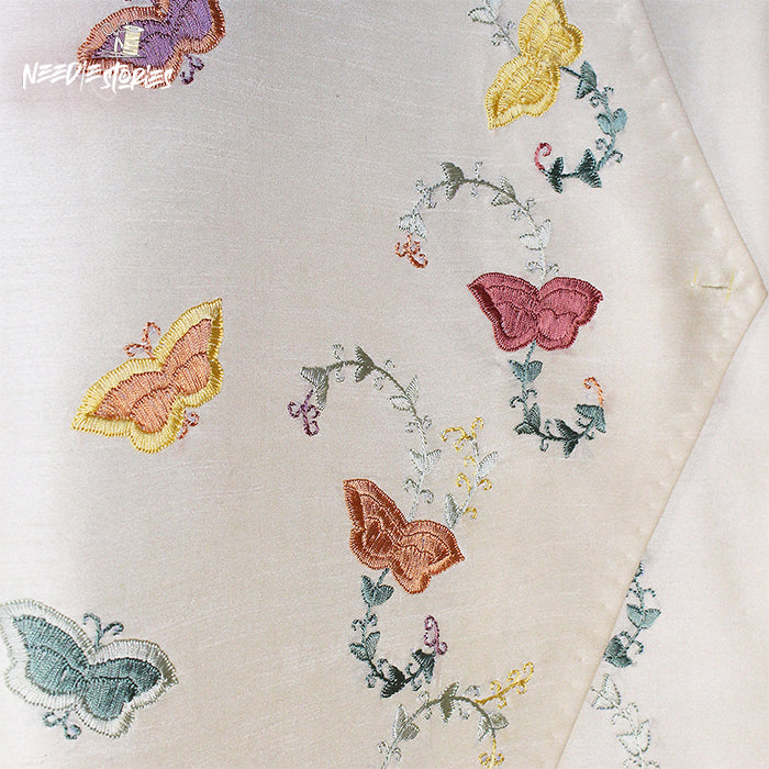 Whispers of Heritage - Off-White on Colour Hand-Embroidered Waistcoat