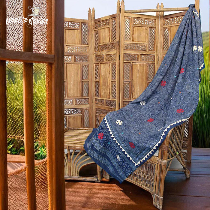 Timeless - Blue Ajrak Dupatta