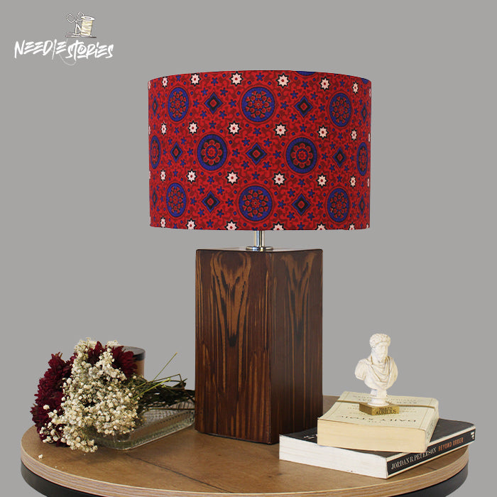 Sindhi Heritage Handprinted Ajrak Lampshade