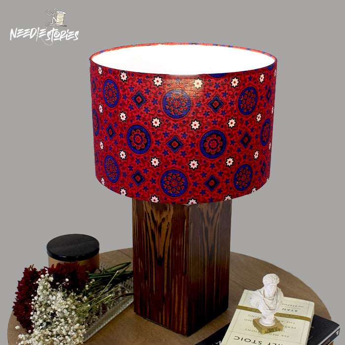 Sindhi Heritage Handprinted Ajrak Lampshade