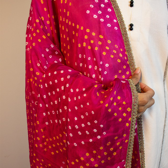 Pink Glow Chunri