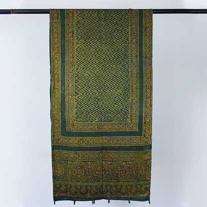 Emerald Grace - Green Silk Scarf