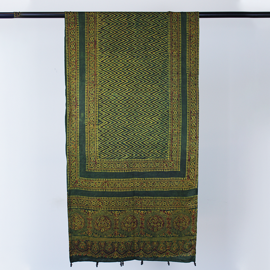 Emerald Grace - Green Silk Scarf