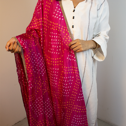 Pink Glow Chunri