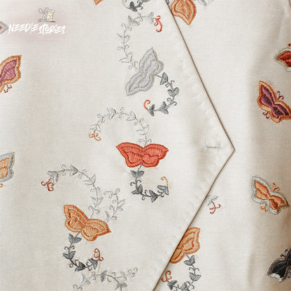Whispers of Heritage - Off-White on Colour Hand-Embroidered Waistcoat