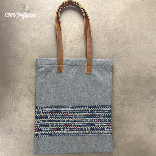 Ajrak Elegance Tote Bag