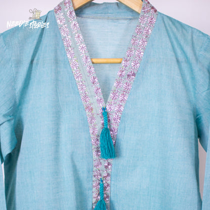 Sea Breeze Embellished Suit