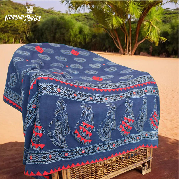 Rythms of Heritage - Blue Ajrak Dupatta