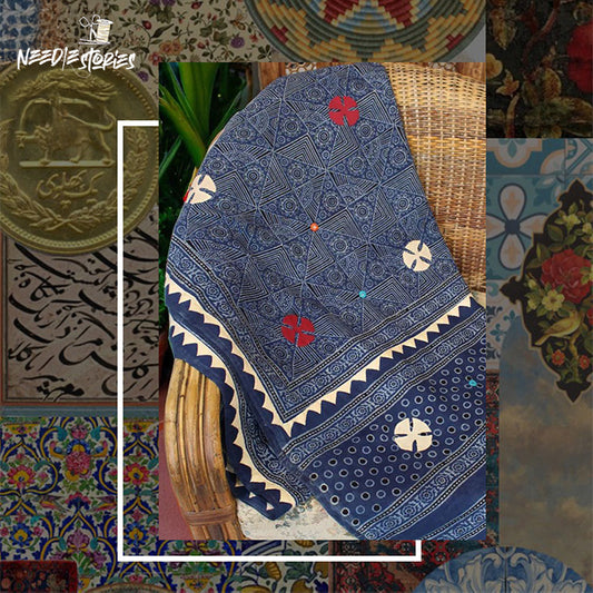 Timeless - Blue Ajrak Dupatta