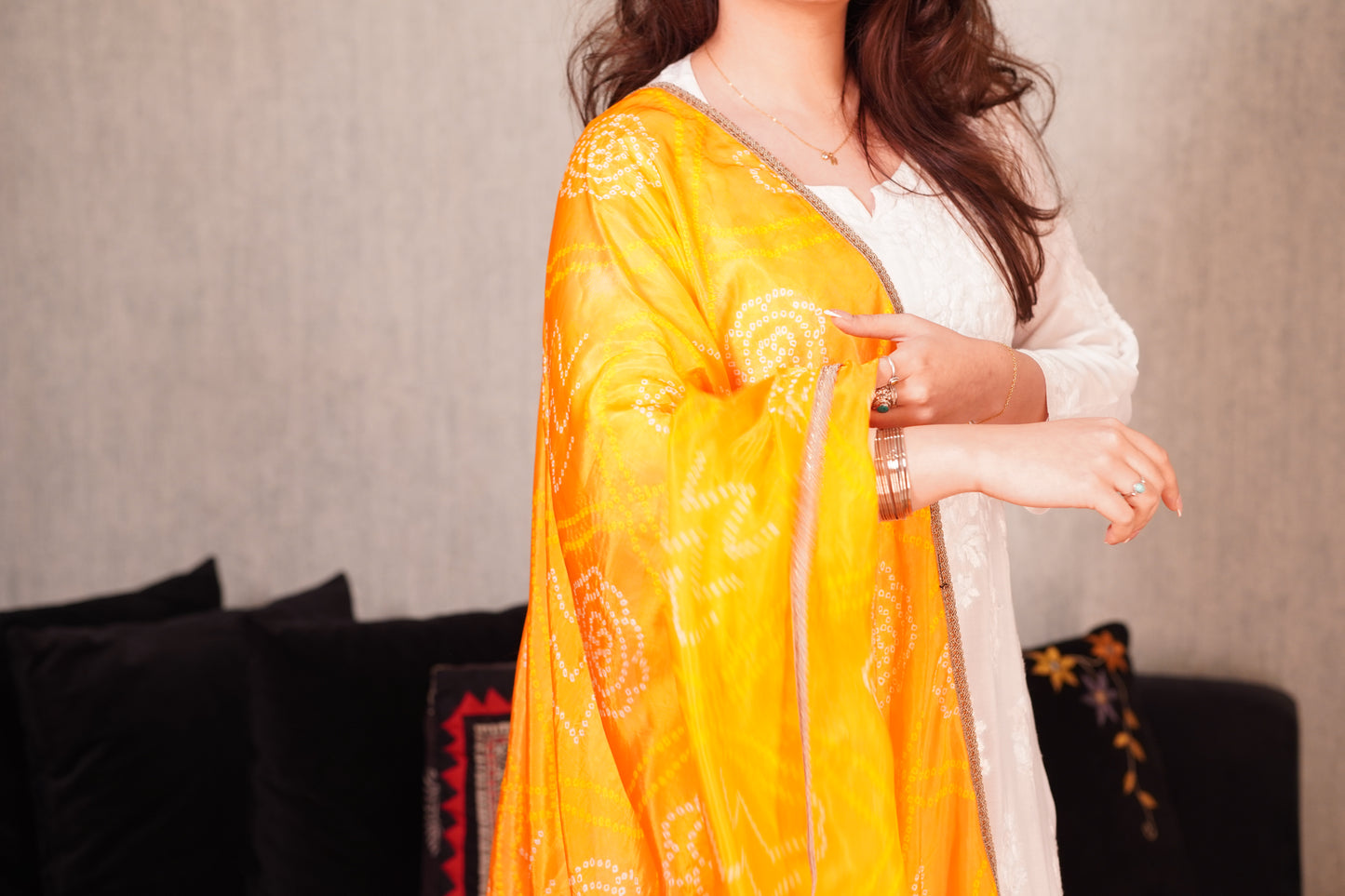 Sunset Silk Dupatta