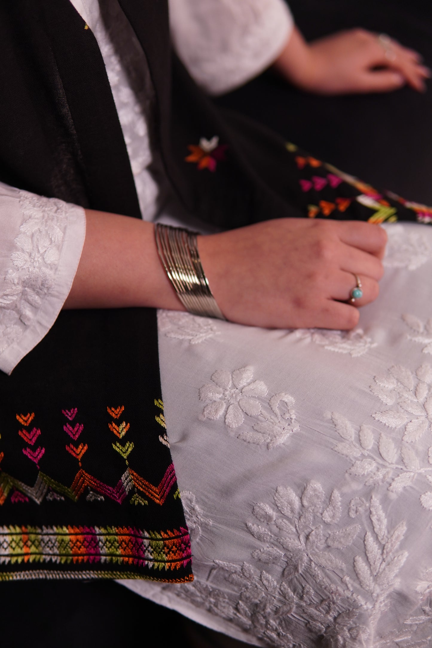 Multicolor Thread Embroidered Vest – Ethnic Fusion Style