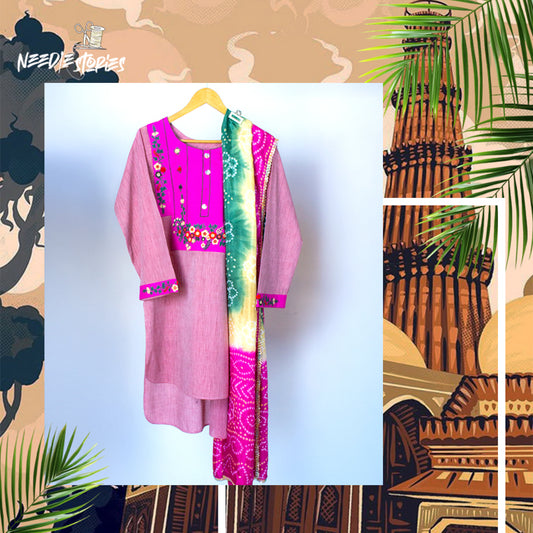 Floral Bliss Khaddar Suit