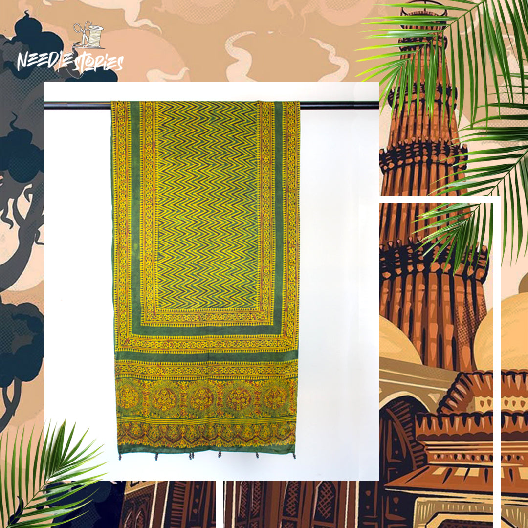 Emerald Grace - Green Silk Scarf