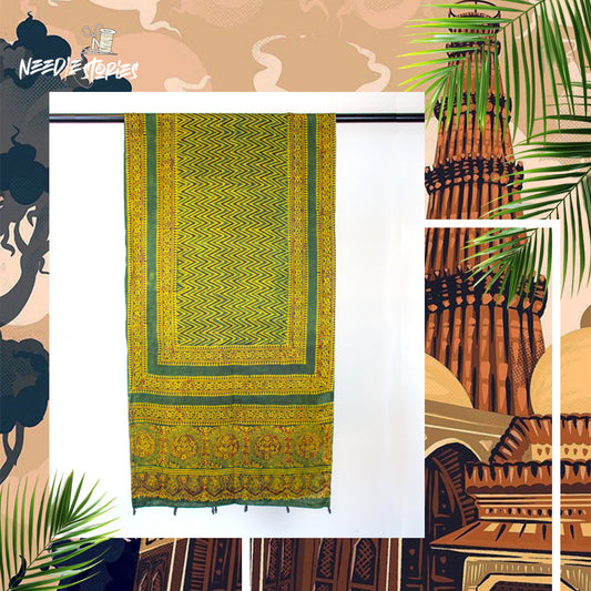 Emerald Grace - Green Silk Scarf